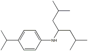 N-(2,6-dimethylheptan-4-yl)-4-(propan-2-yl)aniline 구조식 이미지