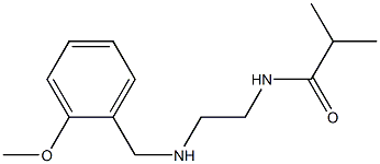 N-(2-{[(2-methoxyphenyl)methyl]amino}ethyl)-2-methylpropanamide 구조식 이미지