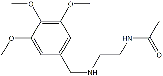 N-(2-{[(3,4,5-trimethoxyphenyl)methyl]amino}ethyl)acetamide 구조식 이미지