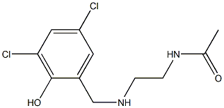 N-(2-{[(3,5-dichloro-2-hydroxyphenyl)methyl]amino}ethyl)acetamide 구조식 이미지