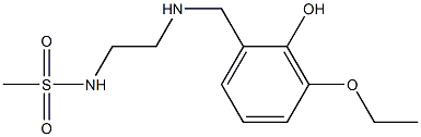 N-(2-{[(3-ethoxy-2-hydroxyphenyl)methyl]amino}ethyl)methanesulfonamide 구조식 이미지
