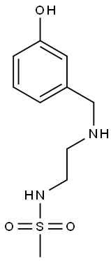 N-(2-{[(3-hydroxyphenyl)methyl]amino}ethyl)methanesulfonamide Structure