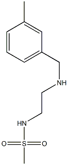 N-(2-{[(3-methylphenyl)methyl]amino}ethyl)methanesulfonamide Structure