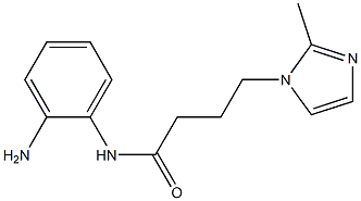 N-(2-aminophenyl)-4-(2-methyl-1H-imidazol-1-yl)butanamide 구조식 이미지