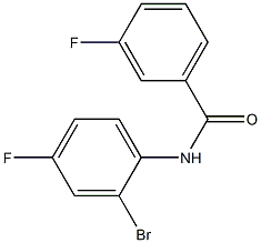 N-(2-bromo-4-fluorophenyl)-3-fluorobenzamide Structure