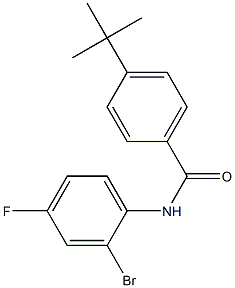 N-(2-bromo-4-fluorophenyl)-4-tert-butylbenzamide 구조식 이미지