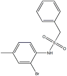 N-(2-bromo-4-methylphenyl)-1-phenylmethanesulfonamide 구조식 이미지