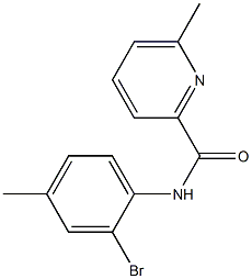 N-(2-bromo-4-methylphenyl)-6-methylpyridine-2-carboxamide Structure