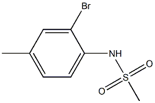 N-(2-bromo-4-methylphenyl)methanesulfonamide 구조식 이미지