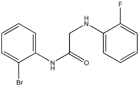 N-(2-bromophenyl)-2-[(2-fluorophenyl)amino]acetamide 구조식 이미지