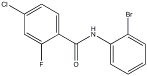 N-(2-bromophenyl)-4-chloro-2-fluorobenzamide 구조식 이미지