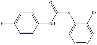 N-(2-bromophenyl)-N'-(4-fluorophenyl)urea Structure