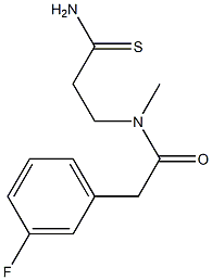 N-(2-carbamothioylethyl)-2-(3-fluorophenyl)-N-methylacetamide Structure