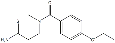 N-(2-carbamothioylethyl)-4-ethoxy-N-methylbenzamide 구조식 이미지