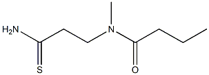 N-(2-carbamothioylethyl)-N-methylbutanamide 구조식 이미지