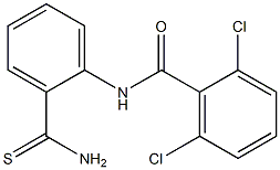 N-(2-carbamothioylphenyl)-2,6-dichlorobenzamide 구조식 이미지
