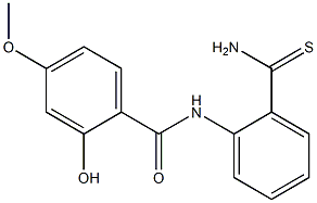 N-(2-carbamothioylphenyl)-2-hydroxy-4-methoxybenzamide 구조식 이미지