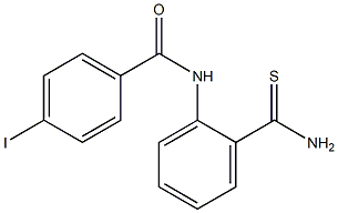 N-(2-carbamothioylphenyl)-4-iodobenzamide 구조식 이미지