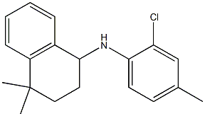 N-(2-chloro-4-methylphenyl)-4,4-dimethyl-1,2,3,4-tetrahydronaphthalen-1-amine Structure