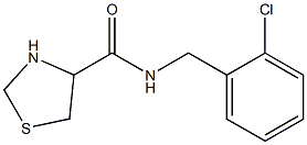 N-(2-chlorobenzyl)-1,3-thiazolidine-4-carboxamide 구조식 이미지