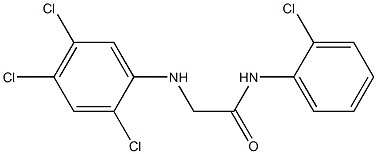 N-(2-chlorophenyl)-2-[(2,4,5-trichlorophenyl)amino]acetamide 구조식 이미지