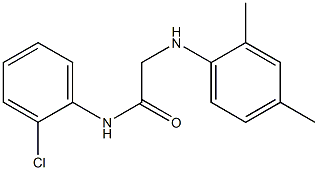 N-(2-chlorophenyl)-2-[(2,4-dimethylphenyl)amino]acetamide 구조식 이미지