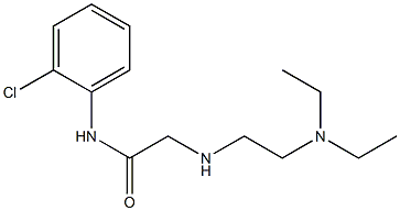 N-(2-chlorophenyl)-2-{[2-(diethylamino)ethyl]amino}acetamide 구조식 이미지
