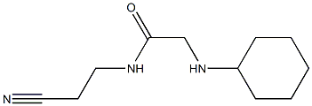 N-(2-cyanoethyl)-2-(cyclohexylamino)acetamide 구조식 이미지