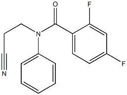 N-(2-cyanoethyl)-2,4-difluoro-N-phenylbenzamide Structure