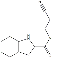 N-(2-cyanoethyl)-N-methyl-octahydro-1H-indole-2-carboxamide Structure