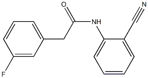 N-(2-cyanophenyl)-2-(3-fluorophenyl)acetamide Structure