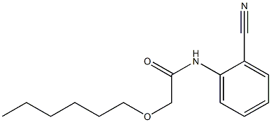 N-(2-cyanophenyl)-2-(hexyloxy)acetamide 구조식 이미지