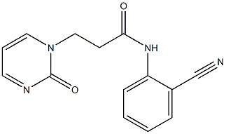 N-(2-cyanophenyl)-3-(2-oxo-1,2-dihydropyrimidin-1-yl)propanamide Structure