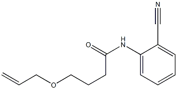 N-(2-cyanophenyl)-4-(prop-2-en-1-yloxy)butanamide Structure