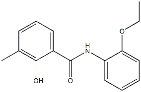 N-(2-ethoxyphenyl)-2-hydroxy-3-methylbenzamide 구조식 이미지