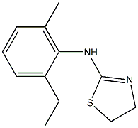 N-(2-ethyl-6-methylphenyl)-4,5-dihydro-1,3-thiazol-2-amine 구조식 이미지