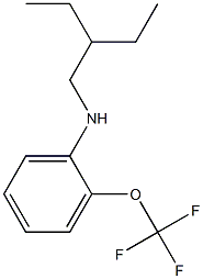 N-(2-ethylbutyl)-2-(trifluoromethoxy)aniline Structure