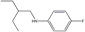 N-(2-ethylbutyl)-4-fluoroaniline 구조식 이미지