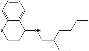 N-(2-ethylhexyl)-3,4-dihydro-2H-1-benzothiopyran-4-amine 구조식 이미지