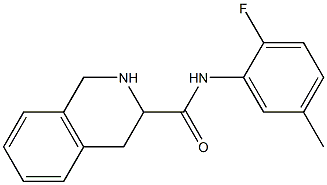 N-(2-fluoro-5-methylphenyl)-1,2,3,4-tetrahydroisoquinoline-3-carboxamide 구조식 이미지