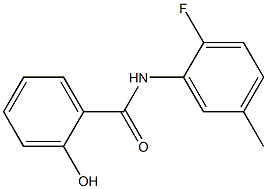N-(2-fluoro-5-methylphenyl)-2-hydroxybenzamide 구조식 이미지