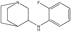 N-(2-fluorophenyl)-1-azabicyclo[2.2.2]octan-3-amine 구조식 이미지