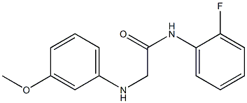 N-(2-fluorophenyl)-2-[(3-methoxyphenyl)amino]acetamide 구조식 이미지