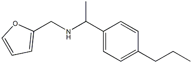 N-(2-furylmethyl)-N-[1-(4-propylphenyl)ethyl]amine Structure