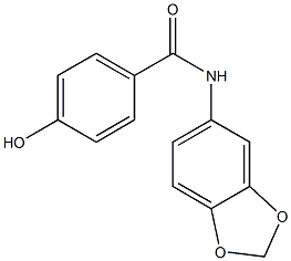 N-(2H-1,3-benzodioxol-5-yl)-4-hydroxybenzamide 구조식 이미지