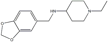 N-(2H-1,3-benzodioxol-5-ylmethyl)-1-ethylpiperidin-4-amine 구조식 이미지