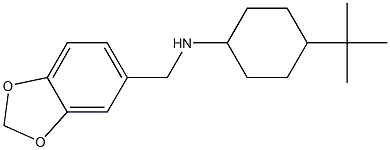 N-(2H-1,3-benzodioxol-5-ylmethyl)-4-tert-butylcyclohexan-1-amine Structure