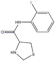N-(2-iodophenyl)-1,3-thiazolidine-4-carboxamide 구조식 이미지