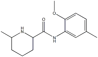 N-(2-methoxy-5-methylphenyl)-6-methylpiperidine-2-carboxamide 구조식 이미지