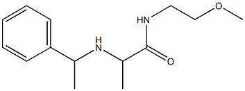 N-(2-methoxyethyl)-2-[(1-phenylethyl)amino]propanamide 구조식 이미지